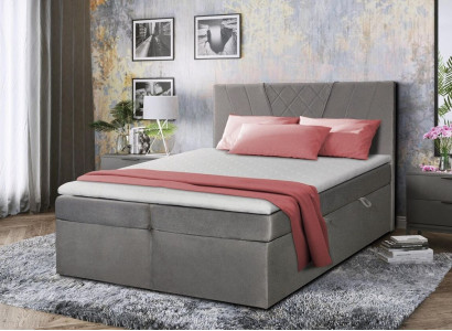 Double Bed Upholstered Bed Gray 180x200 Beds Luxury Design Furniture Bedroom New